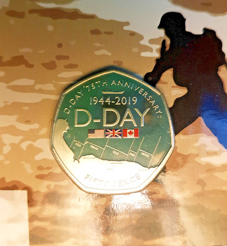 2019 50p gibraltar - gibraltar, d-day