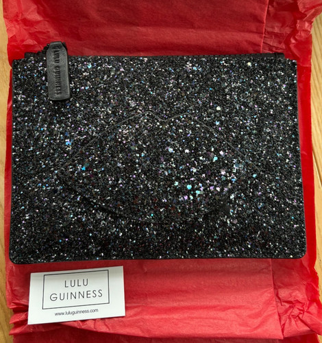 Lulu guinness black glitter - lulu,