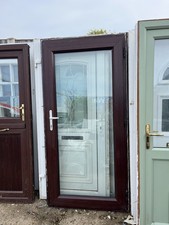 Upvc Rosewood Full Glass Door
