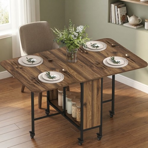 Practical folding dining table - folding,