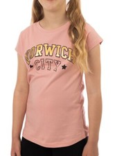 NORWICH CITY T Shirt Girls 4 5 Years Kids Official Football Top NCT46
