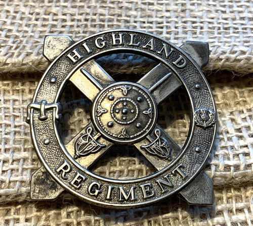 Highland regiment cap badge - highland,