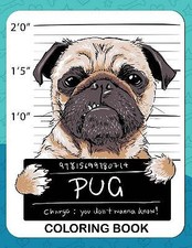 Pug Coloring Book: A Dog Fun and Beautiful Pages for Stress Relieving Unique ...