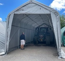 Carport Caravan Storage Shelter Tent Workshop 10m x 4.3m x 4.3m  PVC 300GSM Grey