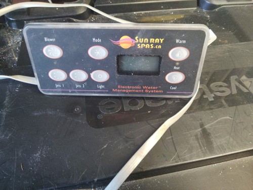 Button hot tub - hot, panel