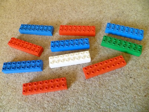 Lego duplo 10x long building - 10x,