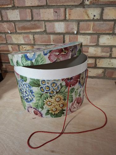 Vintage hat storage box
