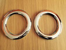 CHROME FOG LIGHT BEZEL COVERS SURROUNDS FITS RANGE ROVER VOGUE L322 2006-2009