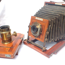 Fine Antique J Lancaster The 1900 Instantograph Patent Mahogany Bellows Camera