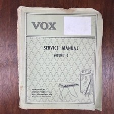 VINTAGE VOX 1968 ORGAN SERVICE