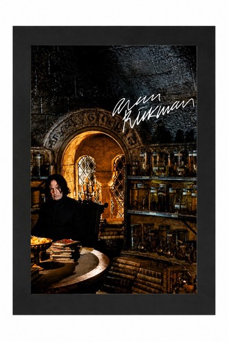 Alan rickman signed photo - signed, pre