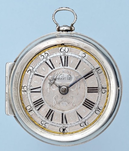 Antique silver champleve dial - antique,