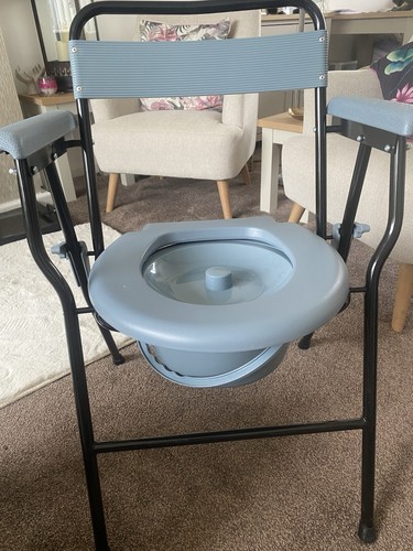 Folding lightweight commode - folding,