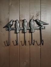 Bird Coat Hook Cast Iron  14cm