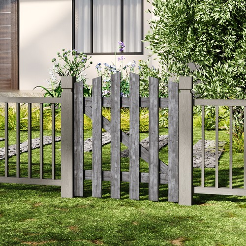 4ft garden wooden - wooden, gate