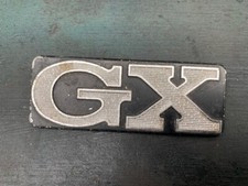 Automobilia, GX car badge, GX, car part, classic car part, barn find