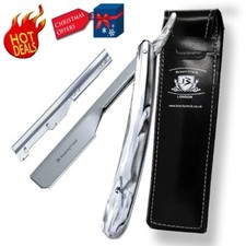 Barber Shaving Straight Razor