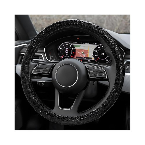 Leather car steering - leather,