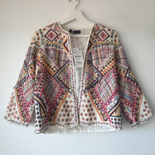 Zara embroidered embellished - embroidered,