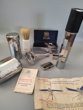 Vintage Wilkinson Sword self stropping razor Accessories Brush WW2 Trench Art