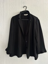 Gerard Darel Woman’s Blazer In Black Frill Sleeves