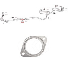 Vauxhall Astra MK6 (J) 1.4 &1.6 Front Down Pipe Lower Section Exhaust Ga