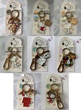 PEANUTS SNOOPY & FRIENDS CHARACTER KEYRING KEYCHAIN METAL / ENAMEL CHOOSE DESIGN