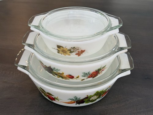 Vintage pyrex dishes tuscany - pyrex,
