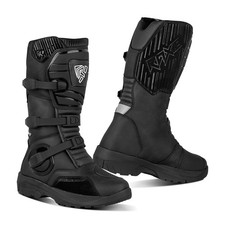 Mens  Motorcycle Adventure Touring Boots CE Approved Genuine Leather Off-Road
