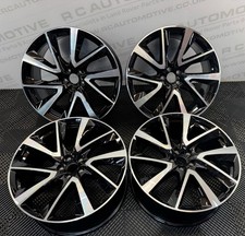 GENUINE VOLVO XC90 21” GLOSS BLACK DIAMOND CUT ALLOY WHEELS 31445016