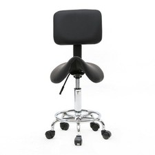 Adjustable Saddle Salon Stool