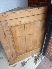 Vintage Pine Corner Cupboard