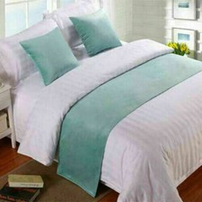 Velvet Bed Runner Scarf Bedding/Cushion Cover Hotel Home Bedroom New