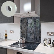 Glass Splashbacks Black Ash