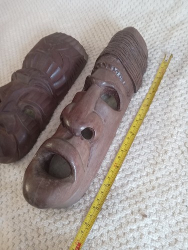 African wooden hand carved - 2, x