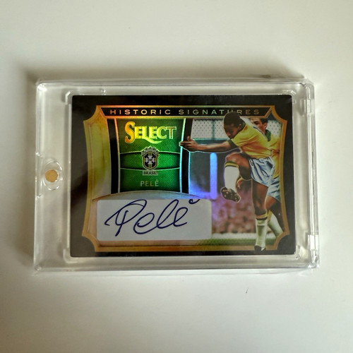 Pele autograph card brasil - card,