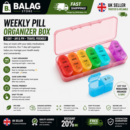 Weekly pill organizer times - pill,
