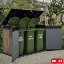 Keter Rosewood Horizon 6ft 3" x 3ft 7" (1.9 x 1.1m) Premium Outdoor Storage Unit