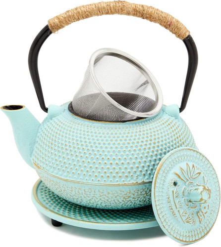 Cast iron tea kettle - iron,