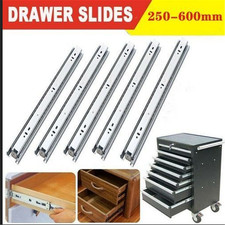 1-5 Pairs 350-700mm Drawer Runners Full Extension Ball Bearing Slide Draw Slide