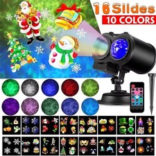 Christmas Halloween LED Laser 3D Projector 64 Patterns Indoor Outdoor New Year