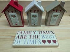 Home Decor Bundle Beach Huts Love Sign Wall Art Air BnB House Decoration Family