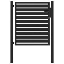 Garden gate lockable black - garden,