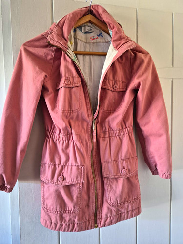 Girls pink hooded parka - h&m,