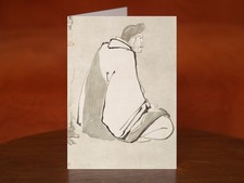 The Monk from Danxia Burning a Wooden Image of the Buddha - A5 Art Print Card