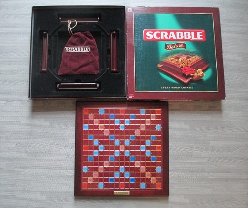 Scrabble deluxe edition spares - scrabble,