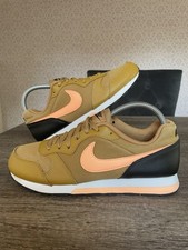 Nike MD Runner 2 Mustard Gold Peach Trainers Sneakers Size UK 6