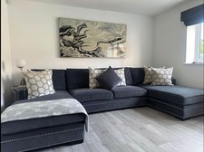 Bespoke U Shape Sofa Dark Grey