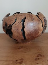 LARGE MANZANITA BURL ART BOWL.  .