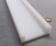 UHMW White U Channel 3/8" Wall